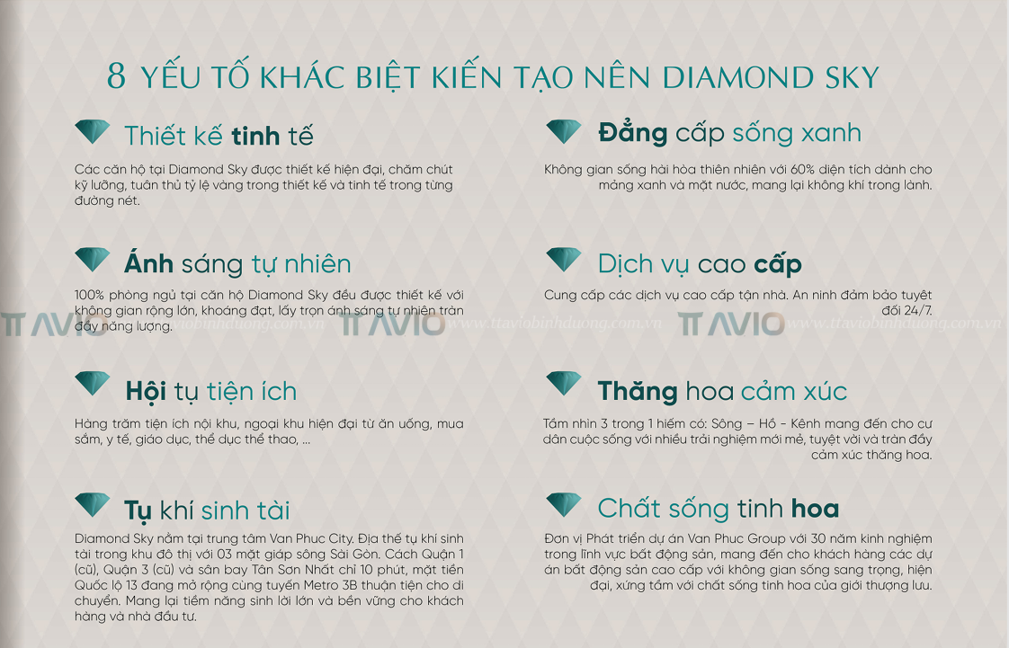 8 Yếu Tố Tạo Nên Diamond Sky
