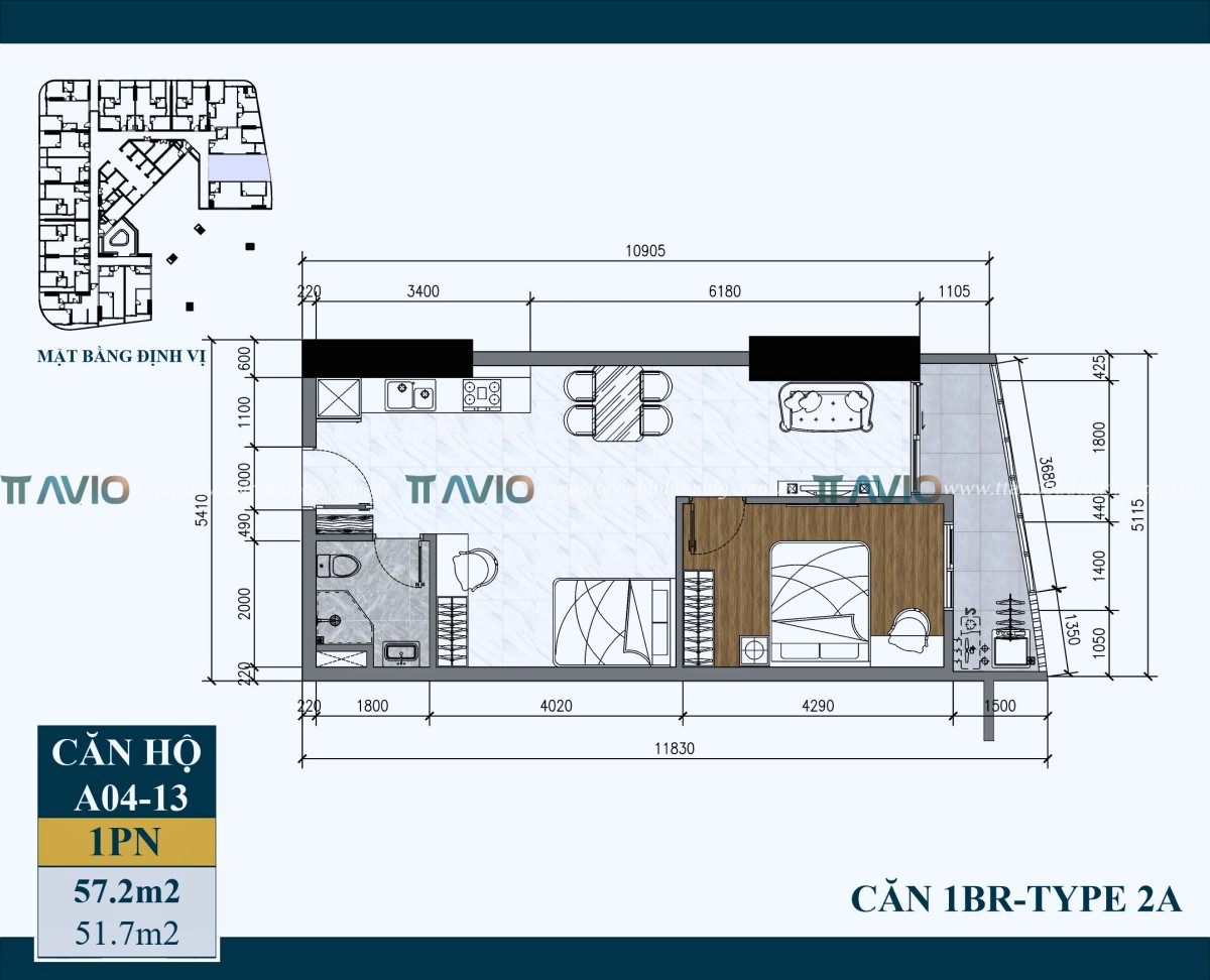 Căn Artstella 1pn - T2a