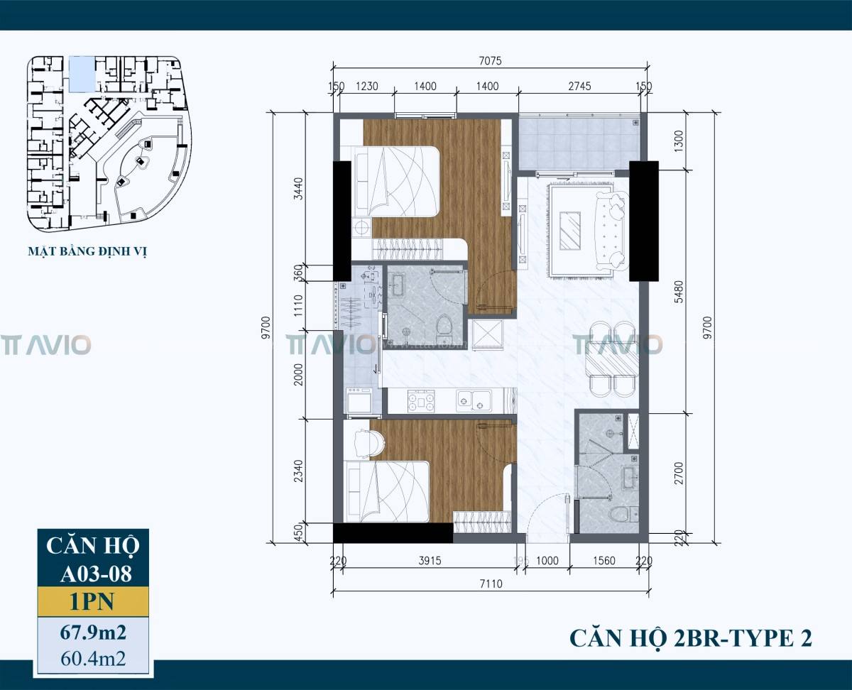 Căn Artstella 2pn - 2