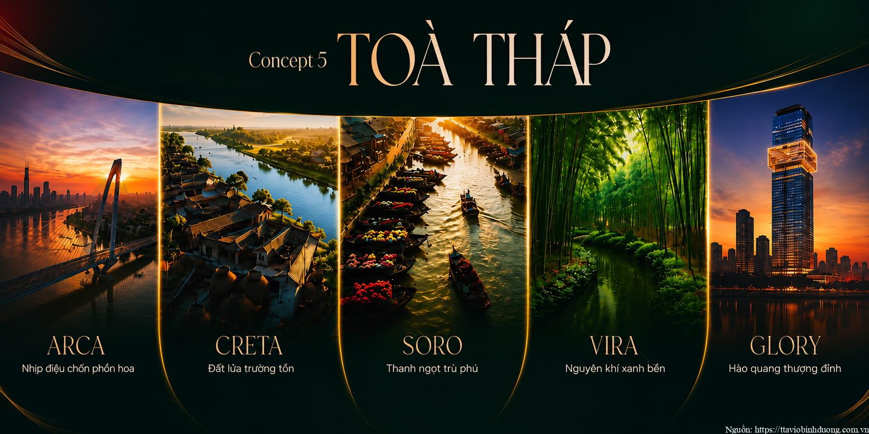Concept 5 Toà Tháp The Emerald River Park