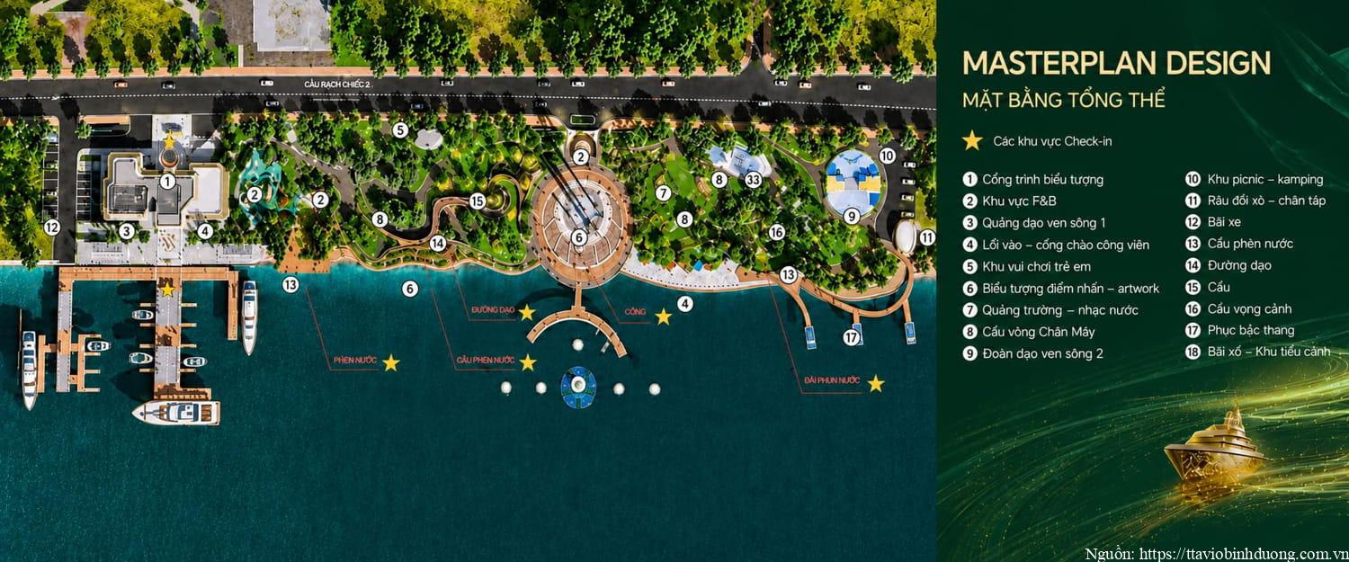 Mặt Bằng Khu Bến Du Thuyền The Emerald River Park