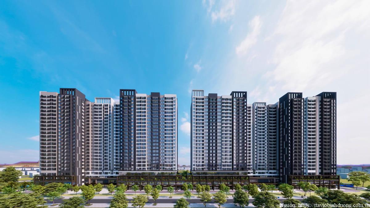 The Emerald Garden: hai tòa 25 tầng, đế 4 tầng thương mại
