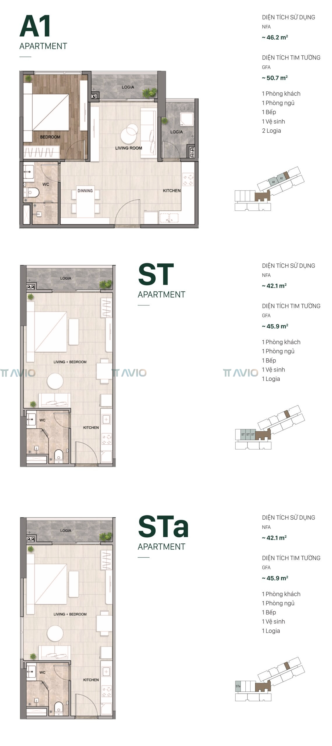 Mặt Bằng Căn Hộ Setia Gardens Residences 1