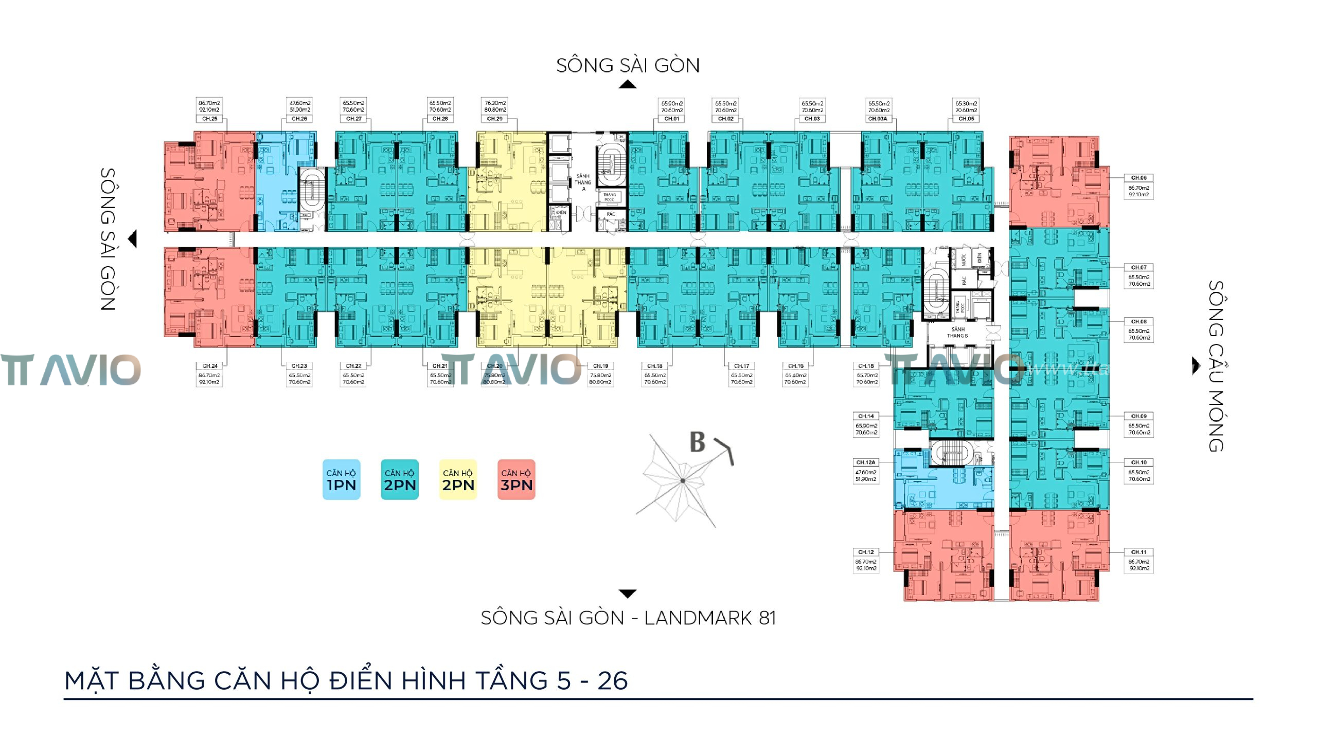 Mặt Bằng Symlife Tầng 5-26