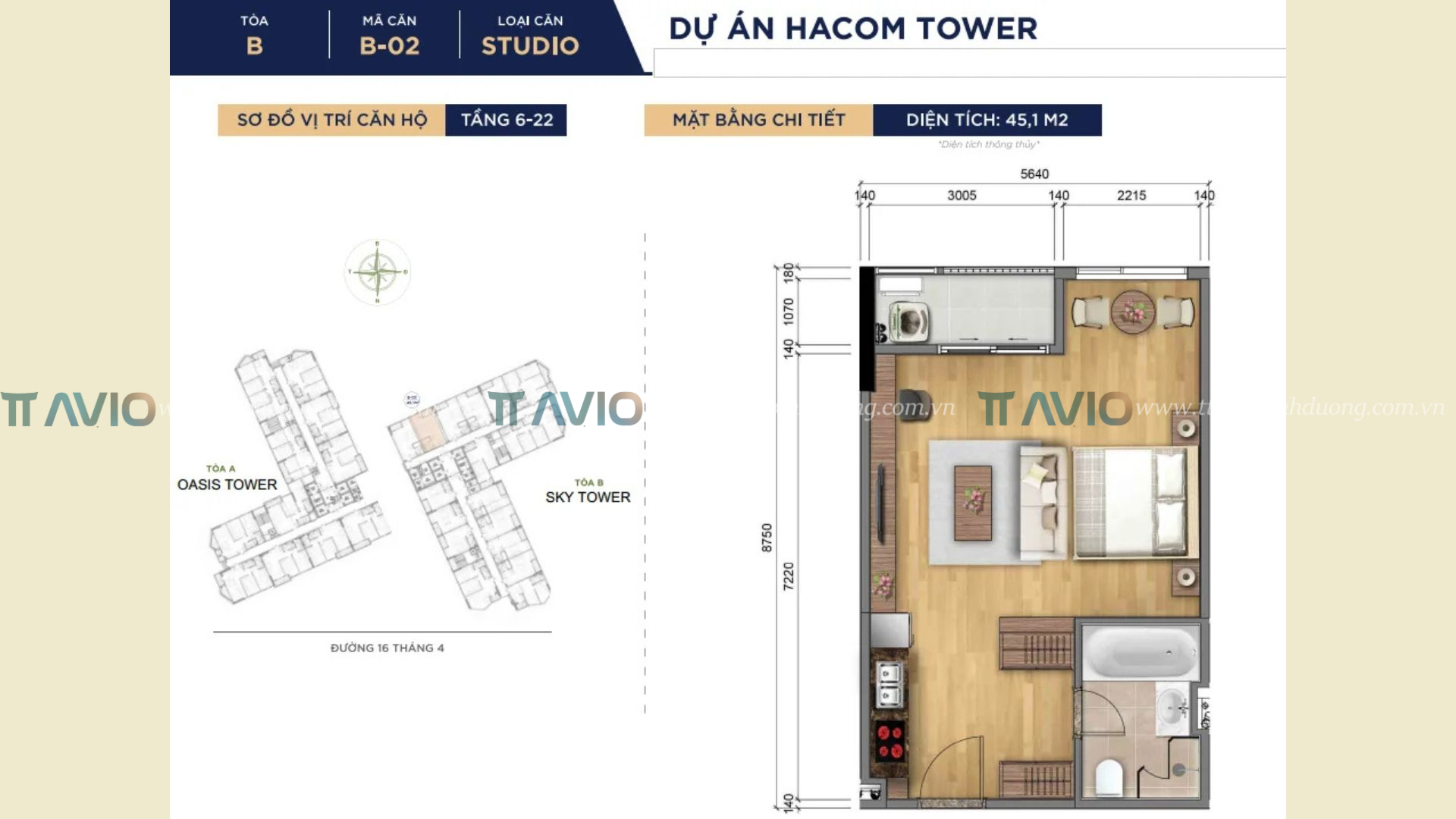 Thiết Kế Căn Hộ Hacom Tower (2)