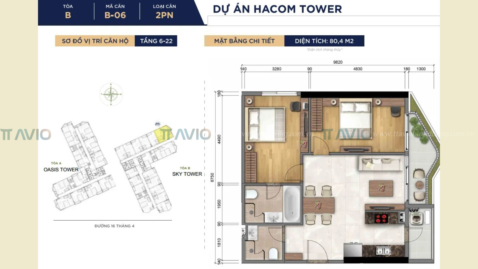 Thiết Kế Căn Hộ Hacom Tower (5)