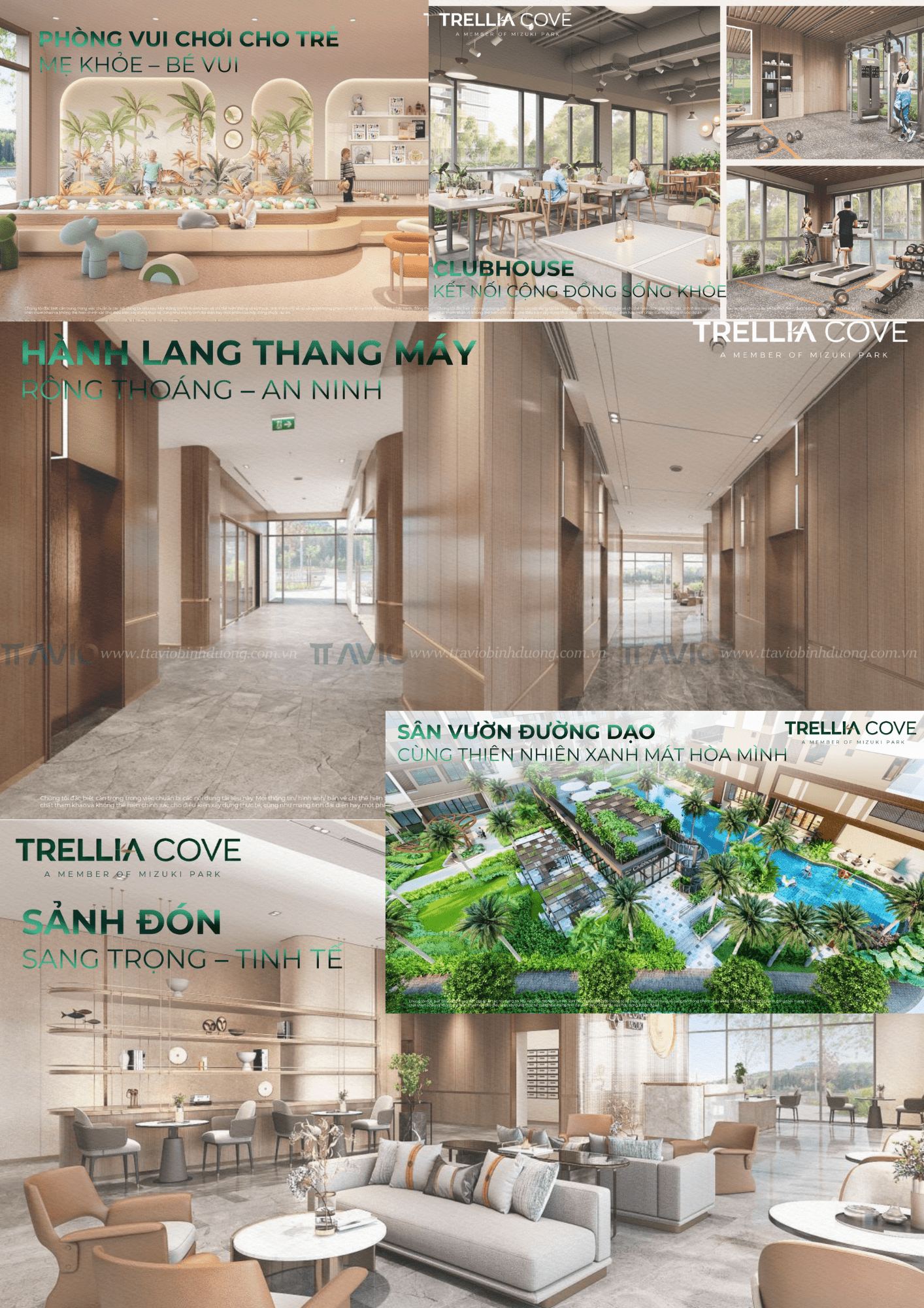 Tiện ích Nội Khu Căn Hộ Trellia Cove
